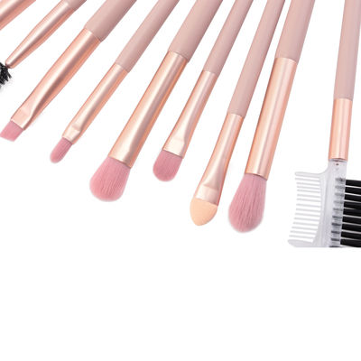 OEM LOGO Premium 12PCS Makeup Brush Set الاصطناعية الشعر